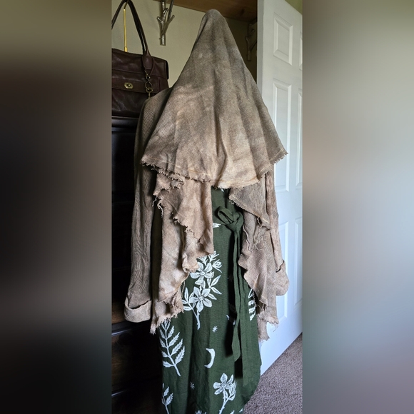 Sinew Moon Strange Shadows Cropped Willow Hemp Sweater Knit Cardigan - Picture 8 of 10